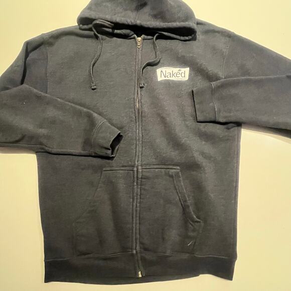 Naked Juice Employee Men‎ Women Unisex Large Full Zip Gray Hoodie - Picture 2 of 6